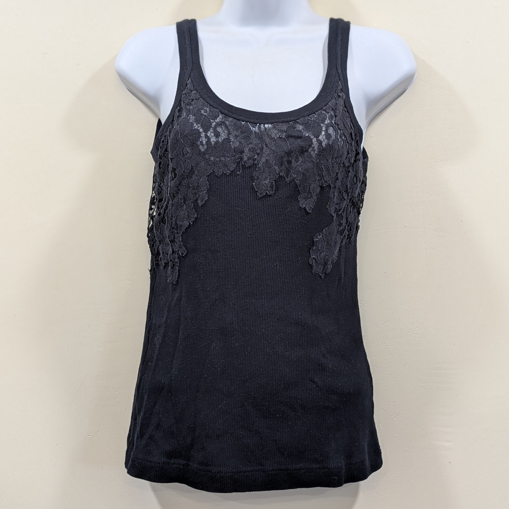 Dolce & Gabbana Black Lace Women's Tank Top